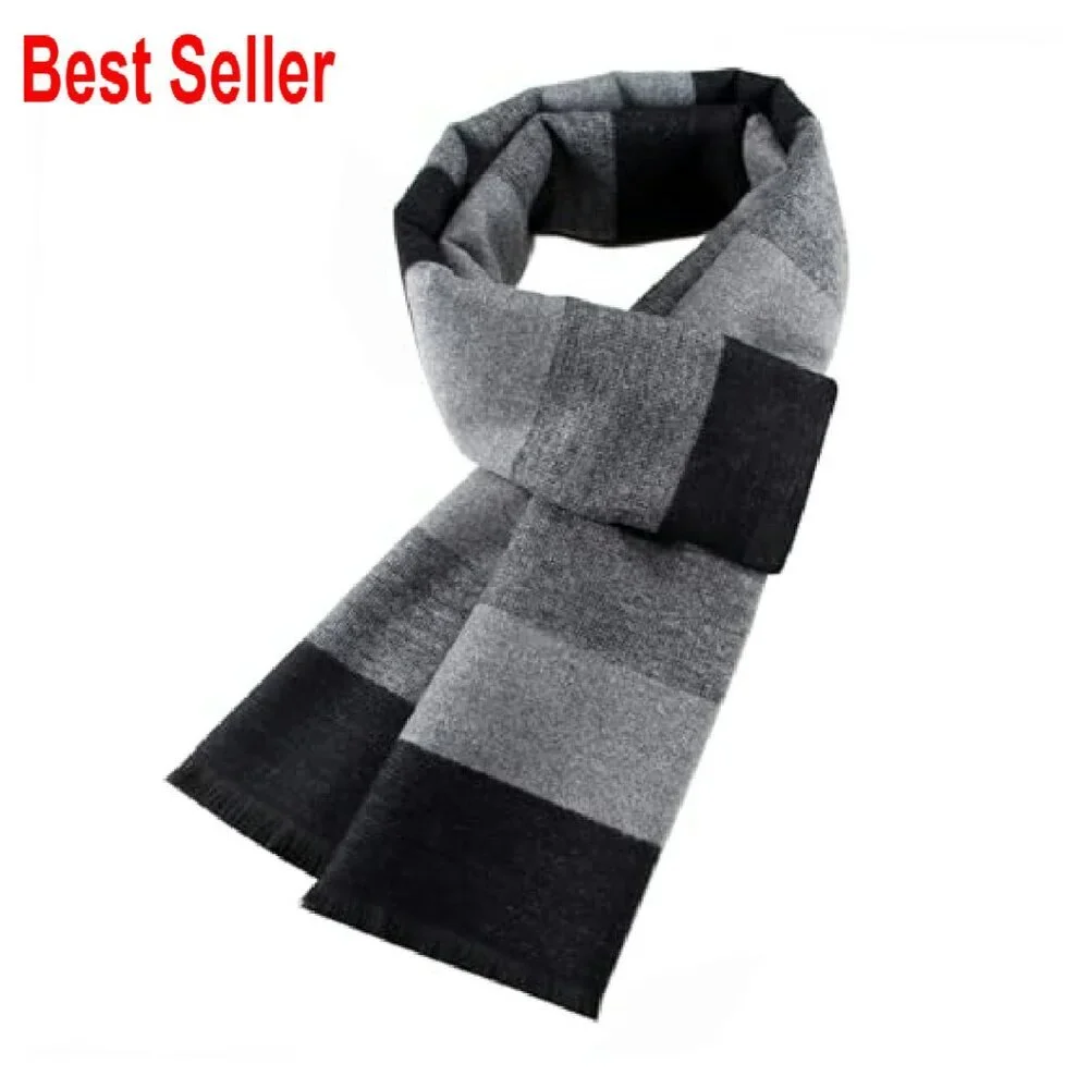 Cashmere Feel Winter Scarf Long Soft Classic Elegant Minimal Unisex